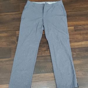 Under Armour Golf Pants Gray straight flat front